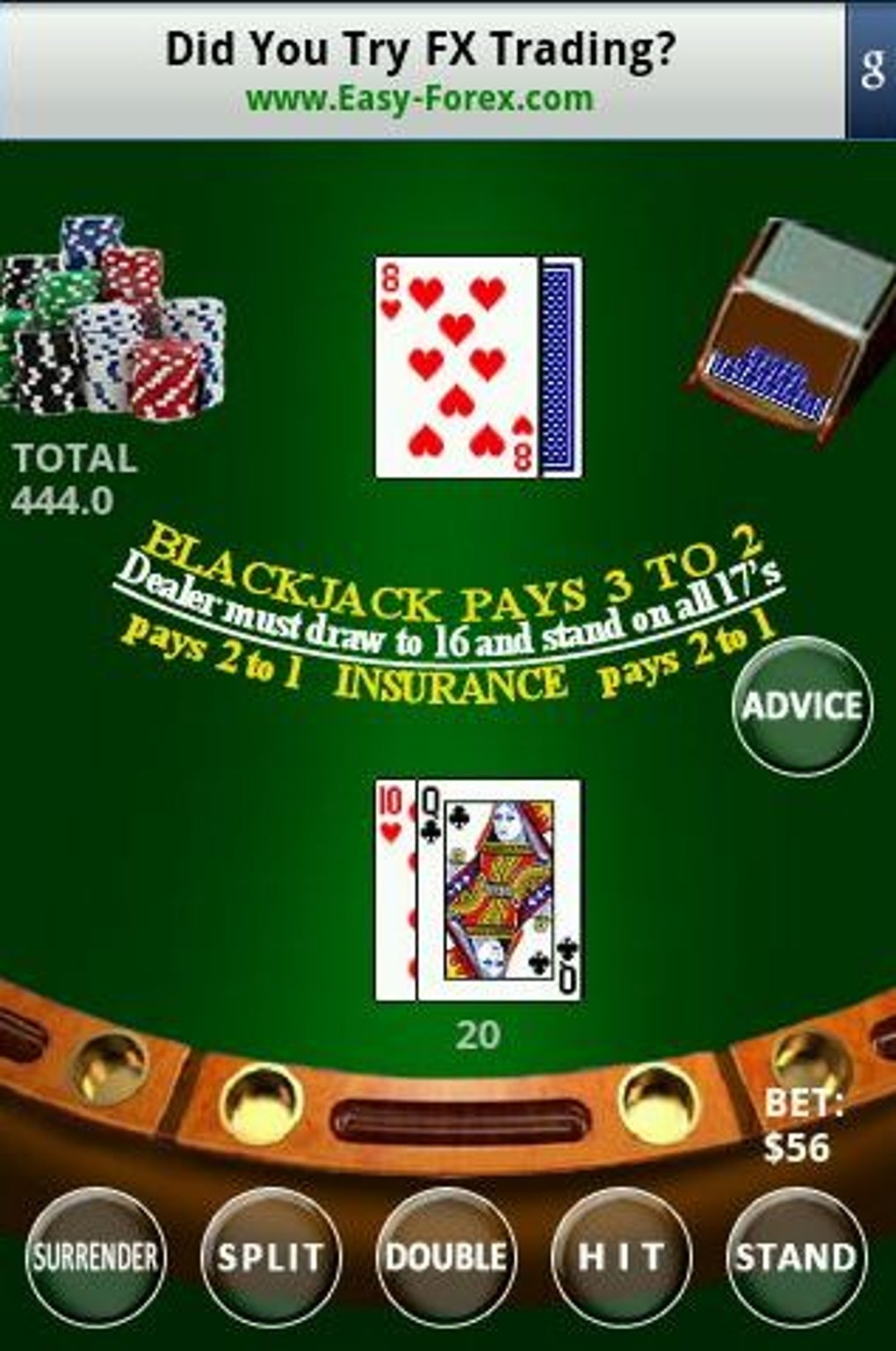 Blackjack Tablosu